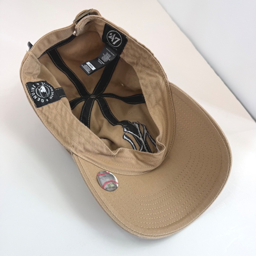 '47 Brand New York Yankees Hat Khaki Tan Adjustable Dad Hat OSFA - Picture 7 of 9